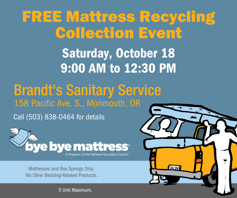 BBM Collection Event - Brandt's Sanitary Service